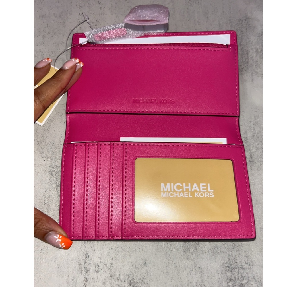 NWT Michael Kors Eva Large Signature Logo Stripe Tote Bag and Wallet Set - Picture 11 of 12